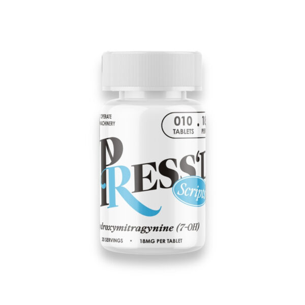 PRESS'D SCRIPTS 7-HYDROXYMITRAGYNINE TABLETS BLUE - 18MG 10CT BOTTLE