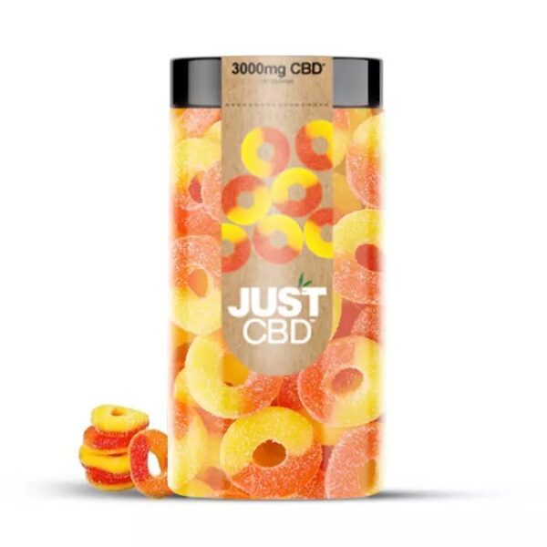JUST CBD GUMMIES 3000MG - PEACH RINGS