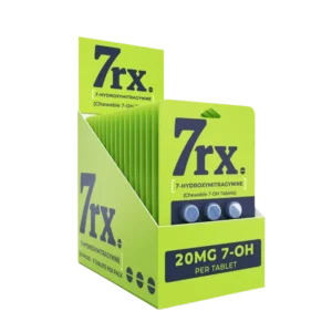 7RX 7-HYDROXYMITRAGYNINE CHEWABLE TABLETS BOX OF 20 - 20MG 3CT