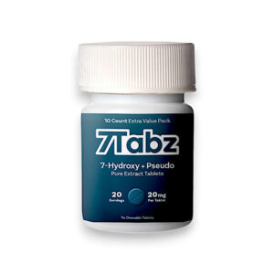 7TABZ 7-HYDROXYMITRAGYNINE+PSEUDO PURE EXTRACT TABLETS 20MG 10CT BOTTLE - UNFLAVORED BOX OF 6