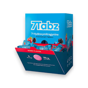 7TABZ 7-HYDROXYMITRAGYNINE KRATOM EXTRACT TABLETS - 15MG 1CT BERRY BOX OF 40