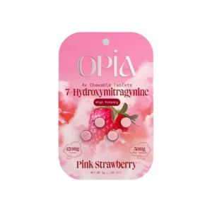 OPIA 7-HYDROXYMITRAGYNINE CHEWABLE TABLETS 30MG 4CT - PINK STRAWBERRY BOX OF 10
