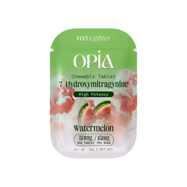 OPIA 7-HYDROXYMITRAGYNINE CHEWABLE TABLETS 30MG 1CT - WATERMELON BOX OF 30
