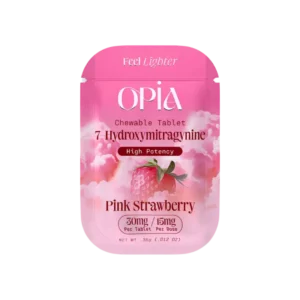 OPIA 7-HYDROXYMITRAGYNINE CHEWABLE TABLETS 30MG 1CT - PINK STRAWBERRY BOX OF 30