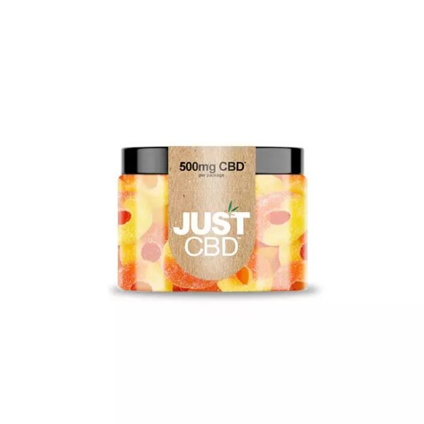JUST CBD GUMMIES 500MG - PEACH RINGS