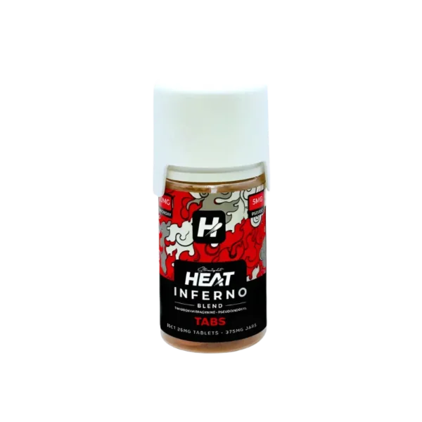 STRAIGHT HEAT INFERNO BLEND 7-HYDROXYMITRAGYNINE + PSEUDOINDOXYL TABLETS - 25MG 15CT BOTTLE