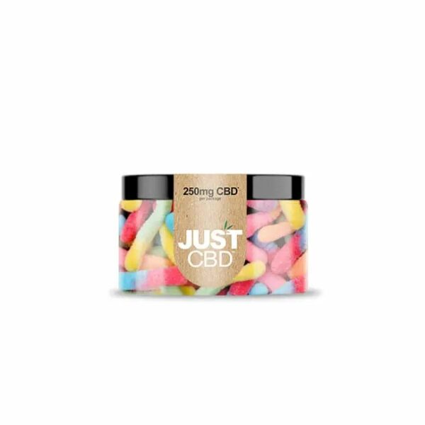 JUST CBD GUMMIES 250MG - SOUR WORMS