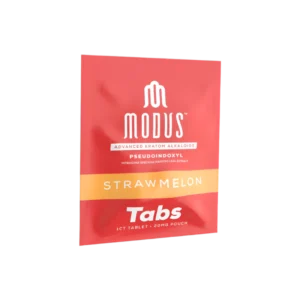 MODUS ADVANCED KRATOM ALKALOIDS PSEUDOINDOXYL 20MG 1CT TABLET POUCH - STRAWMELON BOX OF 25