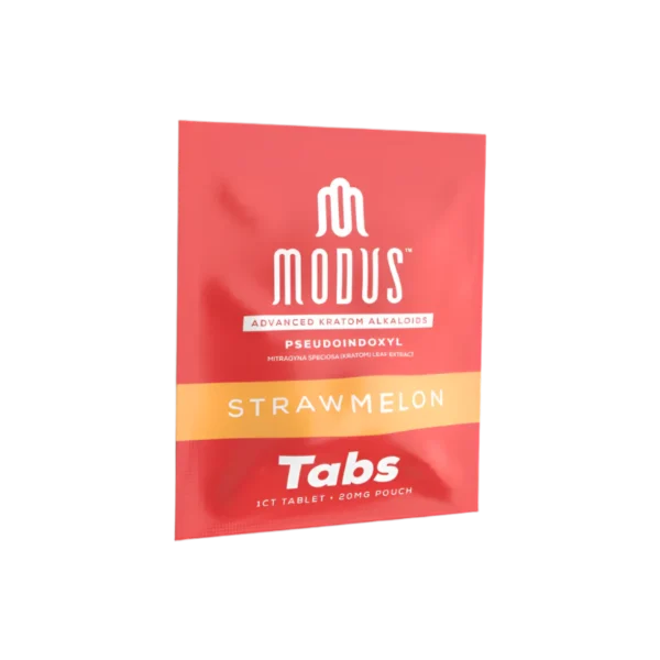 MODUS ADVANCED KRATOM ALKALOIDS PSEUDOINDOXYL 20MG 1CT TABLET POUCH - STRAWMELON BOX OF 25
