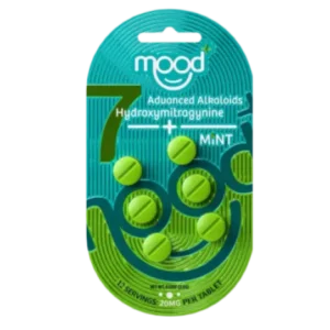 MOOD+ ADVANCED ALKALOIDS 7-HYDROXYMITRAGYNINE TABLETS - 20MG 6CT MINT BOX OF 12
