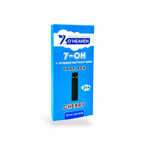 7 O'HEAVEN ADVANCED ALKALOID 7-HYDROXYMITRAGYNINE VAPE PEN 1000MG - CHERRY