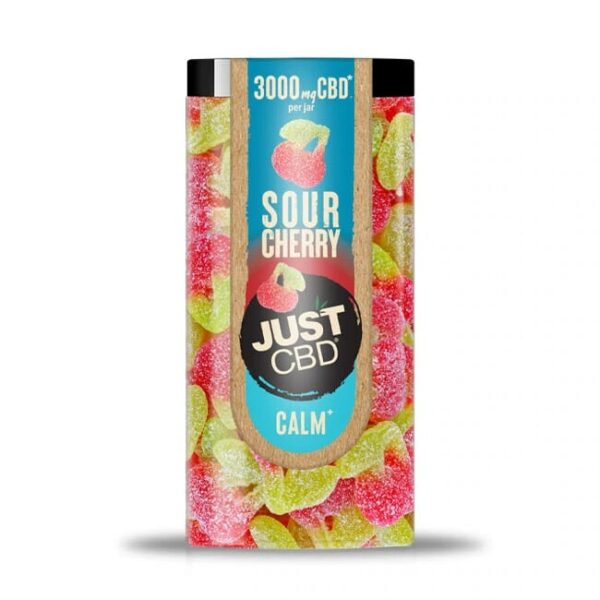 JUST CBD CALM GUMMIES 3000MG - SUGAR FREE SOUR CHERRY
