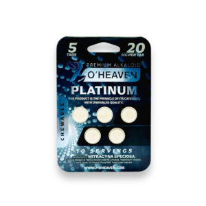 7 O'HEAVEN PREMIUM ALKALOID 7-HYDROXYMITRAGYNINE TABLETS - 20MG 5CT PLATINUM