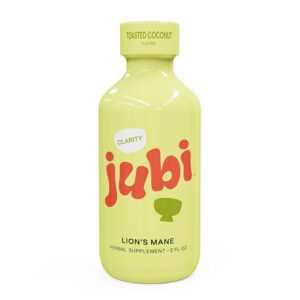JUBI LION'S MANE SHOTS BOX OF 12 - CLARITY TOASTED COCONUT