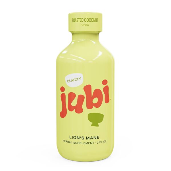JUBI LION'S MANE SHOTS BOX OF 12 - CLARITY TOASTED COCONUT