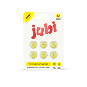 JUBI ADVANCED KRATOM 7-HYDROXYMITRAGYNINE TABLETS 30MG 6CT - LEMON BOX OF 10