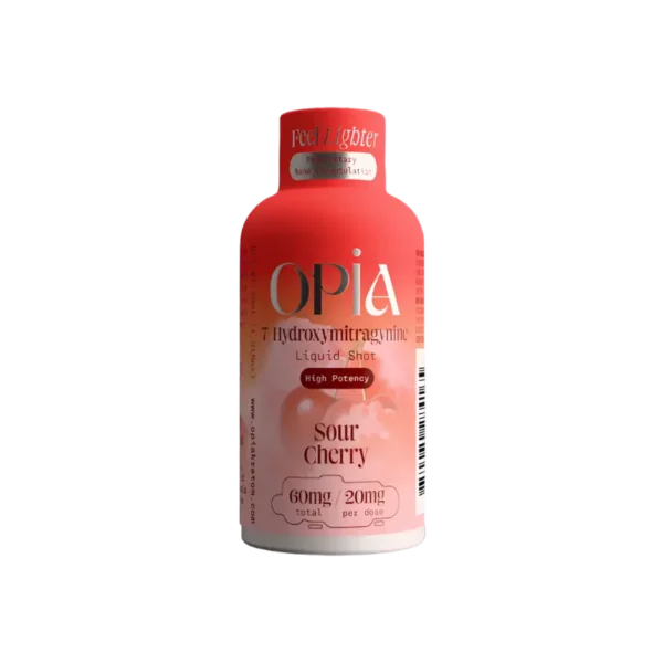 OPIA 7-HYDROXYMITRAGYNINE LIQUID SHOT 60MG 30ML - SOUR CHERRY BOX OF 12