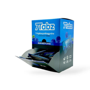 7TABZ 7-HYDROXYMITRAGYNINE KRATOM EXTRACT TABLETS - 15MG 1CT BLUE RAZZ BOX OF 40