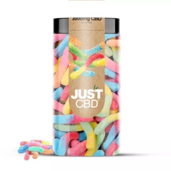 JUST CBD GUMMIES 3000MG - SOUR WORMS