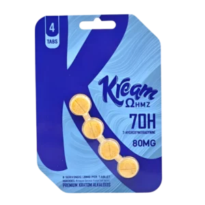 KREAM OHMZ 7-HYDROXYMITRAGYNINE TABLETS 20MG 4CT - ORIGINAL BOX OF 10