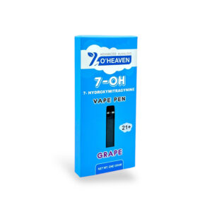 7 O'HEAVEN ADVANCED ALKALOID 7-HYDROXYMITRAGYNINE VAPE PEN 1000MG - GRAPE