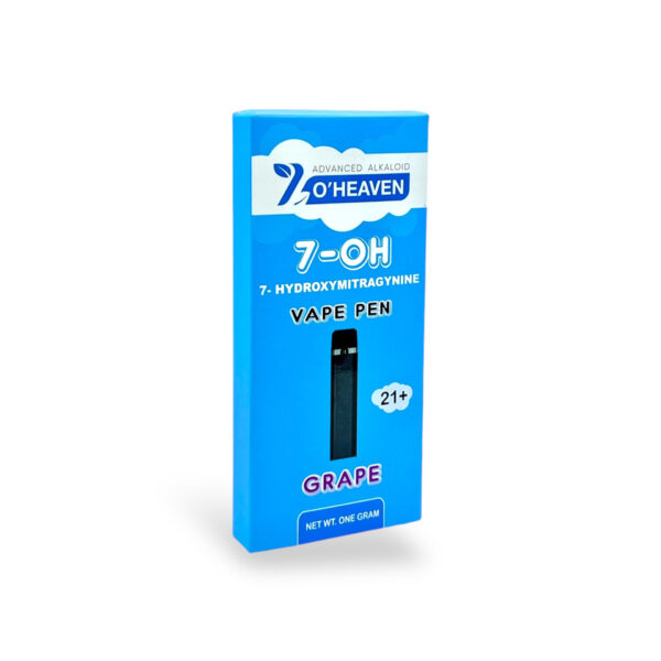 7 O'HEAVEN ADVANCED ALKALOID 7-HYDROXYMITRAGYNINE VAPE PEN 1000MG - GRAPE