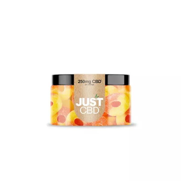 JUST CBD GUMMIES 250MG - PEACH RINGS