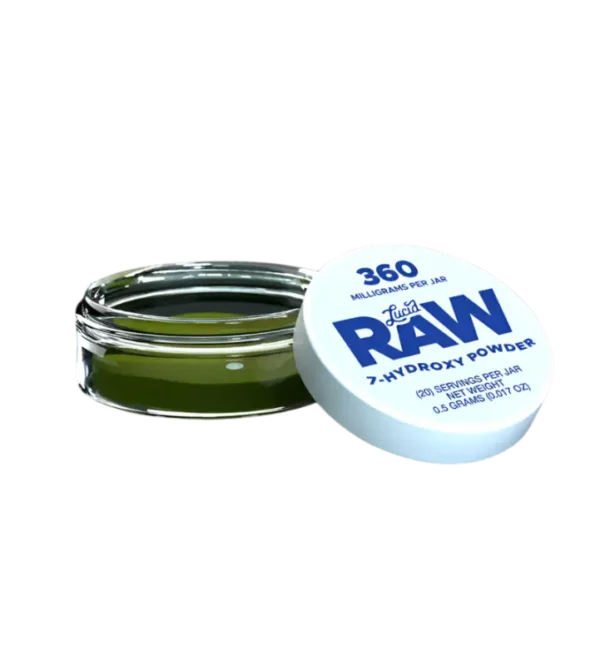 LUCID RAW 7-HYDROXYMITRAGYNINE POWDER SUPREME BLEND - 360MG JAR BOX OF 4
