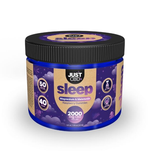 JUST CBD SLEEP GUMMIES 2000MG - SLEEP RASPBERRY