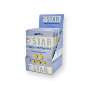 7STAR 7-HYDROXYMITRAGYNINE TABLETS 30MG 5CT - ORIGINAL BOX OF 12