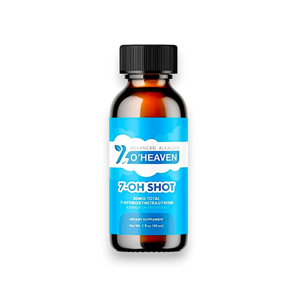 7 O'HEAVEN ADVANCED ALKALOID 7-HYDROXYMITRAGYNINE SHOTS 30ML 50MG - ORIGINAL BOX OF 12