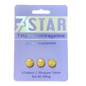 7STAR 7-HYDROXYMITRAGYNINE TABLETS 30MG 3CT - ORIGINAL BOX OF 10