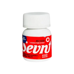 SEVN 7-HYDROXY PURE EXTRACT HIGH POTENCY TABLETS 35MG 10CT BOTTLE - RED  RUSH (FRUIT PUNCH)