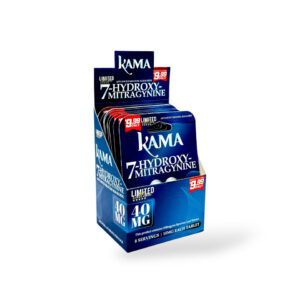 KAMA ADVANCED KRATOM ALKALOIDS - 7-HYDROXYMITRAGYNINE 10MG 4CT TABLETS - UNFLAVORED BOX OF 10