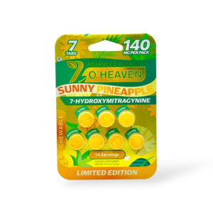 7 O'HEAVEN ADVANCED ALKALOID 7-HYDROXYMITRAGYNINE TABLETS 20MG 7CT - SUNNY PINEAPPLE BOX OF 12
