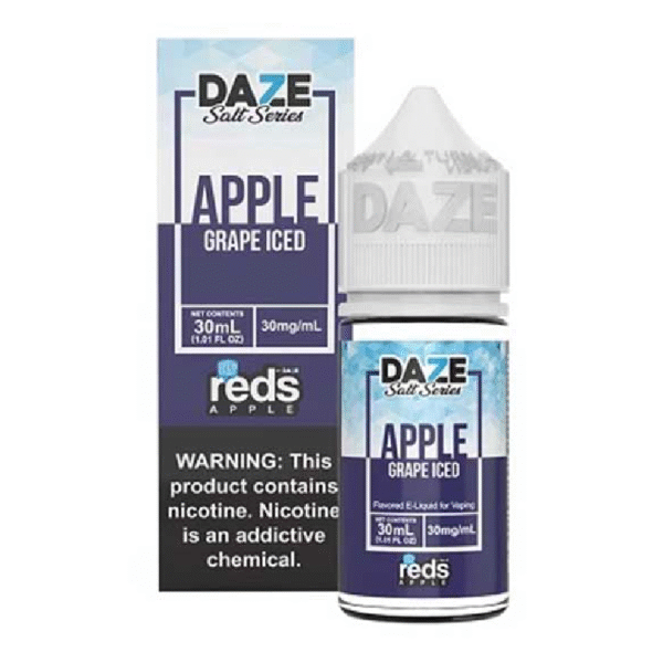 DAZE RED APPLE SALT NIC 30ML 30MG - GRAPE ICED