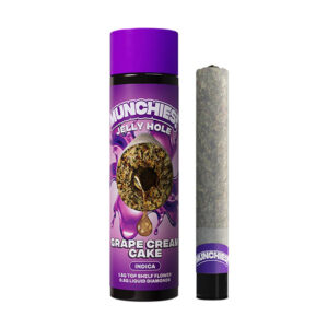 MUNCHIES JELLY HOLE 1.5G PRE-ROLLS BOX OF 10 - GRAPE CREAM CAKE INDICA