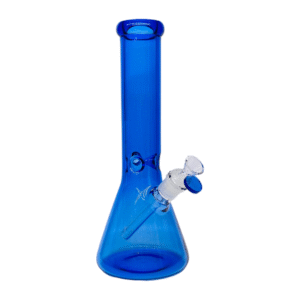 ALPHA GLASS BEAKER 12'' ALPHA GLASS BEAKER 7 ARMS STRAIGHT GLASS - SLIM BLUE