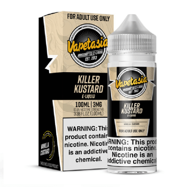 VAPETASIA 100ML 3MG - KILLER KUSTARD