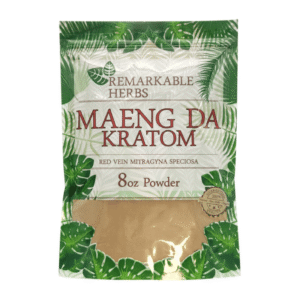 REMARKABLE HERBS KRATOM POWDER 8OZ - MAENG DA RED VEIN