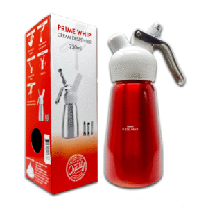 PRIME WHIP CREAM DISPENSER WHIPPED 250ML - RED