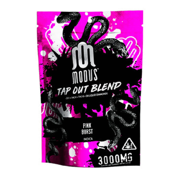MODUS TAP OUT BLEND 2.0 3000MG GUMMIES BOX OF 5 - PINK BURST INDICA