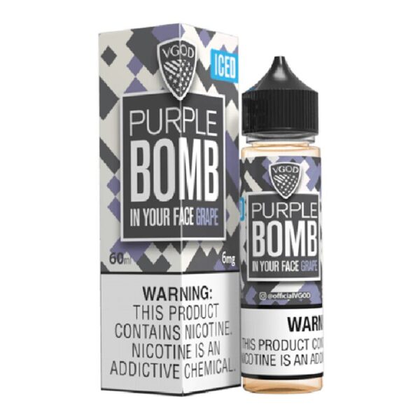 VGOD E-LIQUID 60ML 6MG - ICED PURPLE BOMB