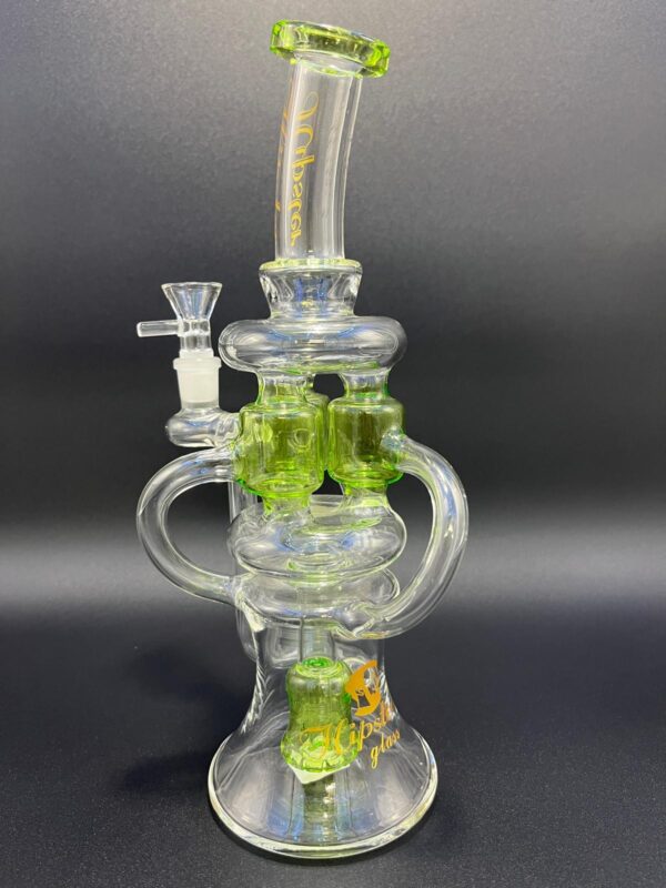 HIPSTER BEAKER ST005 14'' DALLIANCE RECYCLER W/ TRIPLE CONNECTORS - ASSORTED