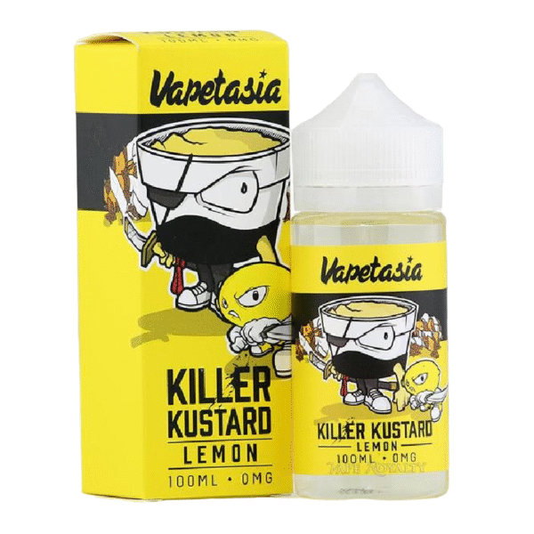 VAPETASIA 100ML 0MG - KILLER KUSTARD LEMON