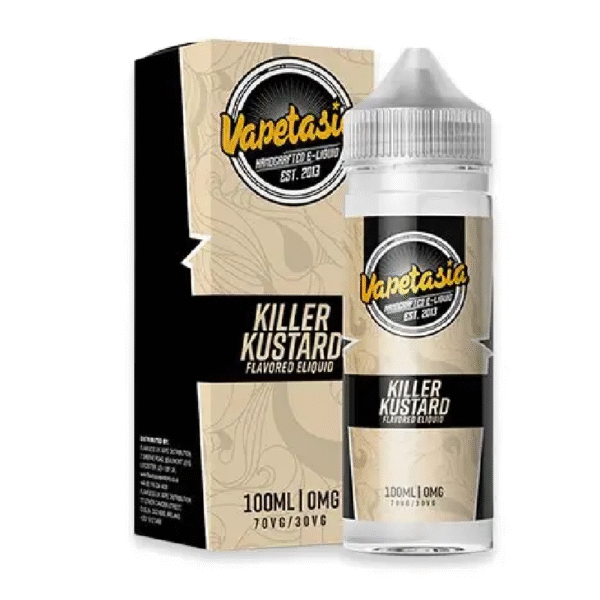 VAPETASIA 100ML 0MG - KILLER KUSTARD