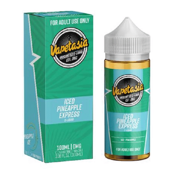 VAPETASIA 100ML 0MG - ICED PINEAPPLE EXPRESS
