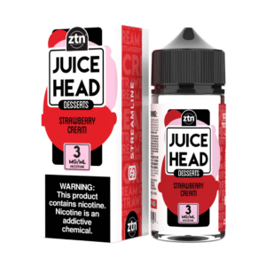 JUICE HEAD 100ML 3MG - STRAWBERRY CREAM