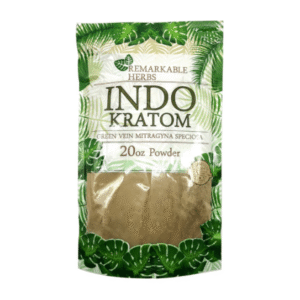 REMARKABLE HERBS KRATOM POWDER 20OZ - INDO GREEN VEIN