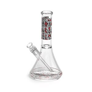 K HARING WATER PIPE - RED/BLACK/WHITE